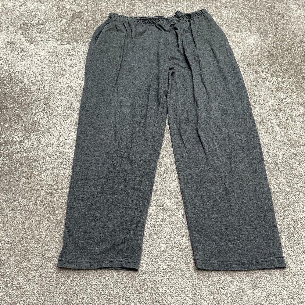 Bobbie Brooks Lounge Sweatpants Womens 18/20W Gray Wide Leg Elastic Casual 36x28